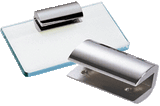 CRL No-Drill Long Glass Shelf Clamps — 1470CHR