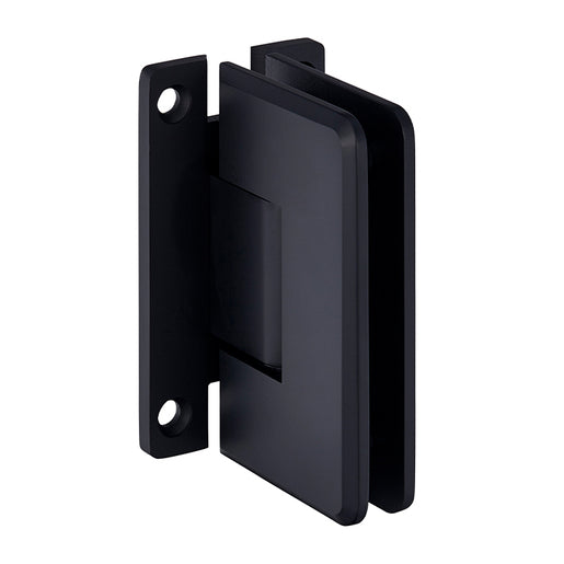 CRL Cologne 537 Series 5 Degree Pre-Set Wall Mount H Back Plate Hinges — C0L537MBL
