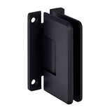 CRL Cologne 537 Series 5 Degree Pre-Set Wall Mount H Back Plate Hinges — C0L537MBL