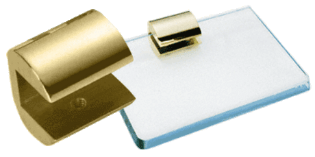 CRL No-Drill Long Glass Shelf Clamps — 1230GP