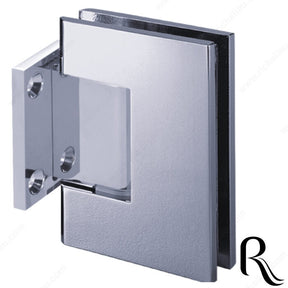 Richelieu Riveo Square Heavy-Duty Wall Mount Hinge with Short Backplate – Pair – Chrome