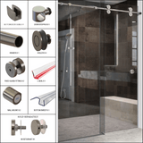 Shower Sliding Door Kit - Luna Series - Glassparts.ca