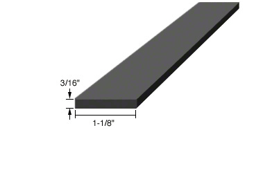 Silicone Rubber Setting Blocks 4¨101.6mm length (box of 100) - Glassparts.ca