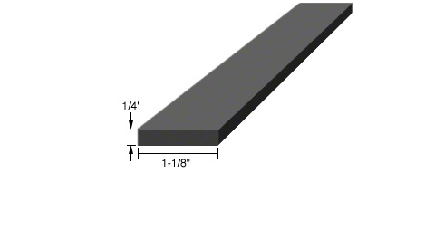 Silicone Rubber Setting Blocks 4¨101.6mm length (box of 100) - Glassparts.ca
