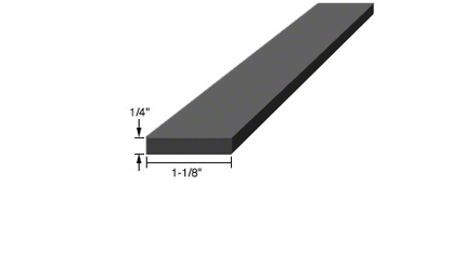 Silicone Rubber Setting Blocks 4¨101.6mm length (box of 100) - Glassparts.ca