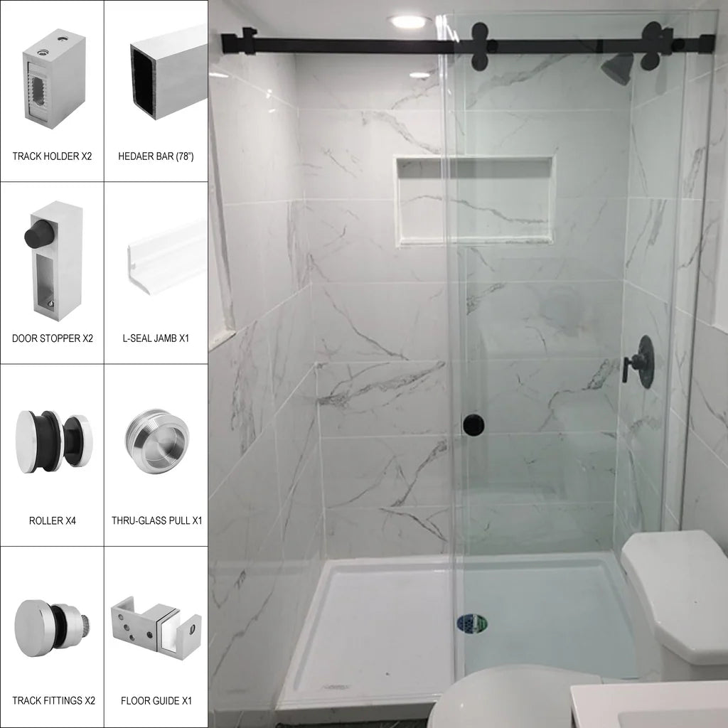 Sliding Door Kits - Tranquility Series - Glassparts.ca