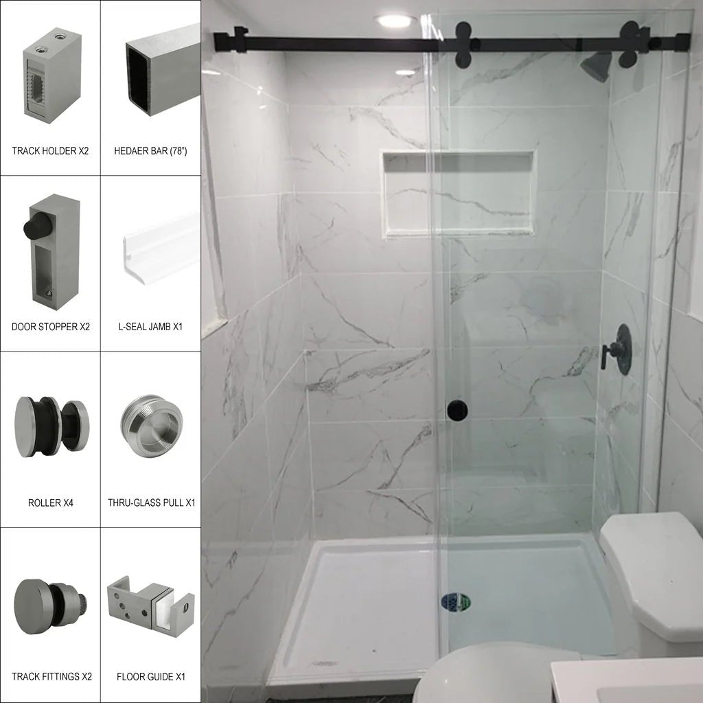 Sliding Door Kits - Tranquility Series - Glassparts.ca