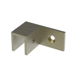 Sleeve over glass clamp SLOV044LAB - Wall to Glass - 90° Offset Left - Antique Brass