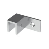 Sleeve over glass clamp SLOV044LCH - Wall to Glass - 90° Offset Left - Chrome