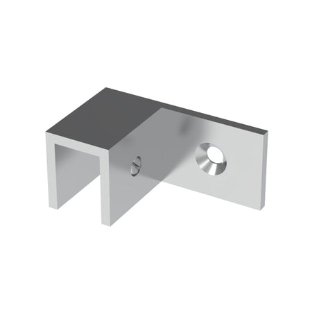 Sleeve over glass clamp SLOV044LCH - Wall to Glass - 90° Offset Left - Chrome