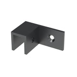 Sleeve over glass clamp SLOV044LGM - Wall to Glass - 90° Offset Left - Gun Metal
