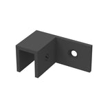 Sleeve over glass clamp SLOV044LMBL - Wall to Glass - 90° Offset Left - Matte Black