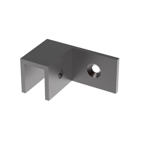 Sleeve over glass clamp SLOV044LORB - Wall to Glass - 90° Offset Left - Oil Rubbed Bronze