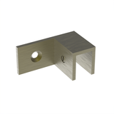 Sleeve over glass clamp SLOV044RAB - Wall to Glass - 90° Offset Right - Antique Brass