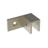 Sleeve over glass clamp SLOV044RBBRZ - Wall to Glass - 90° Offset Right - Brushed Bronze