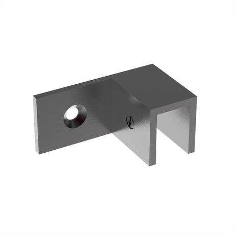 Sleeve over glass clamp SLOV044RORB - Wall to Glass - 90° Offset Right - Oil Rubbed Bronze