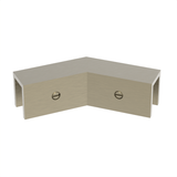 Sleeve over glass clamp SLOV045BBRZ - Glass to Glass - 135° Fixed - Brushed Bronze