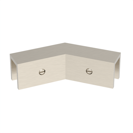 Sleeve over glass clamp SLOV045BN - Glass to Glass - 135° Fixed - Brushed Nickel