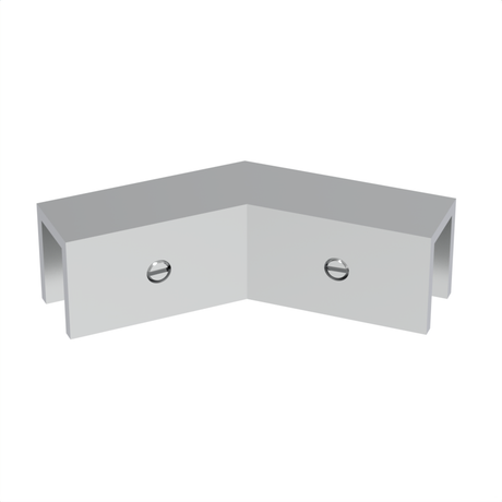 Sleeve over glass clamp SLOV045CH - Glass to Glass - 135° Fixed - Chrome