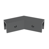 Sleeve over glass clamp SLOV045GM - Glass to Glass - 135° Fixed - Gun Metal