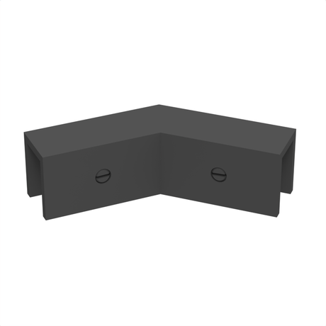 Sleeve over glass clamp SLOV045MBL - Glass to Glass - 135° Fixed - Matte Black