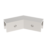 Sleeve over glass clamp SLOV045PN - Glass to Glass - 135° Fixed - Polished Nickel