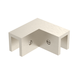 Sleeve over glass clamp SLOV092BN - Glass to Glass - 90° Fixed - Brushed Nickel