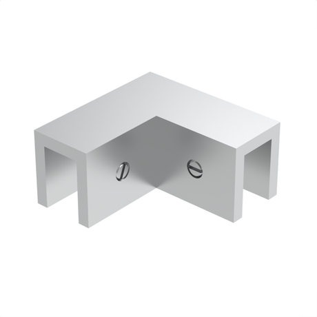 Sleeve over glass clamp SLOV092CH - Glass to Glass - 90° Fixed - Chrome