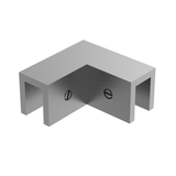 Sleeve over glass clamp SLOV092ORB - Glass to Glass - 90° Fixed - Oil Rubbed Bronze