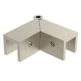 Sleeve over glass clamp SLOV345BBRZ - Glass to Glass - 90° Adjustable - Brushed Bronze