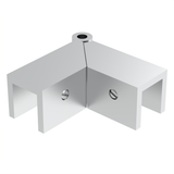 Sleeve over glass clamp SLOV345CH - Glass to Glass - 90° Adjustable - Chrome