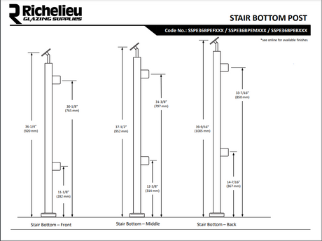 Stair Bottom Posts - H1