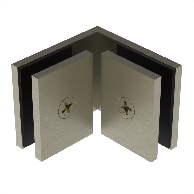 SQC90AB - Square - 90° Glass to Glass - Antique Brass