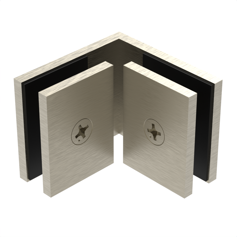 SQC90BBRZ - Square - 90° Glass to Glass - Brushed Bronze