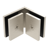 SQC90BN - Square - 90° Glass to Glass - Brushed Nickel