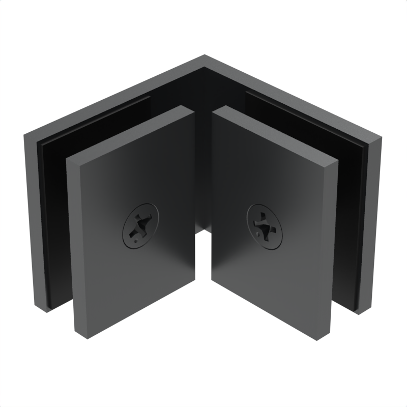 SQC90GM - Square - 90° Glass to Glass - Gun Metal
