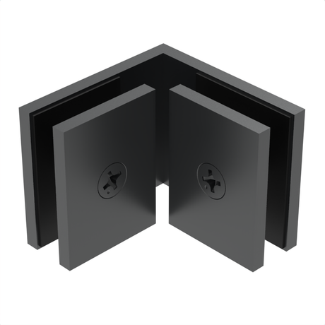 SQC90GM - Square - 90° Glass to Glass - Gun Metal