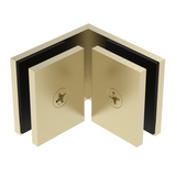 SQC90SB - Square - 90° Glass to Glass - Satin Brass