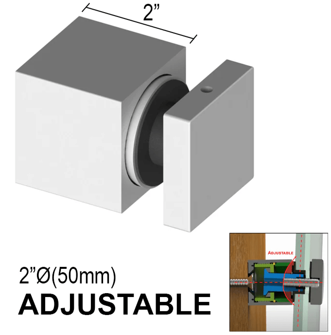 Standoffs - Arc Series - Square - Glassparts.ca