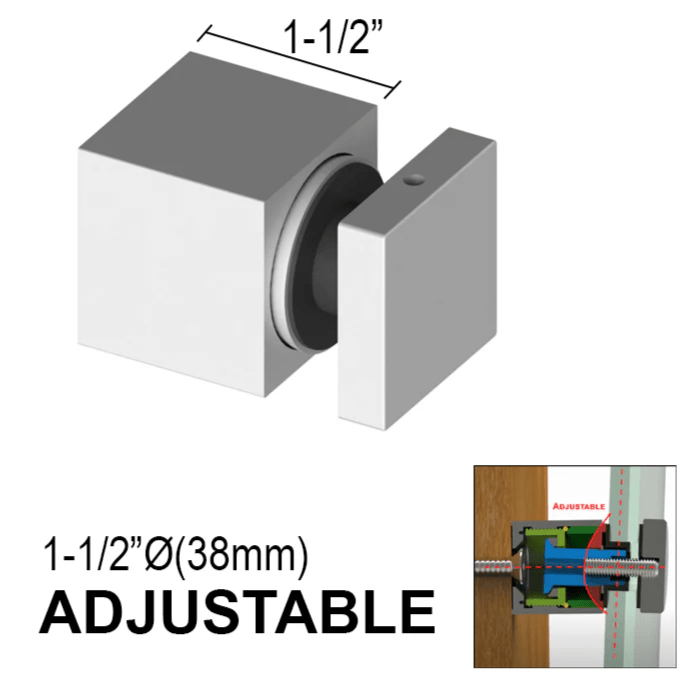 Standoffs - Arc Series - Square - Glassparts.ca
