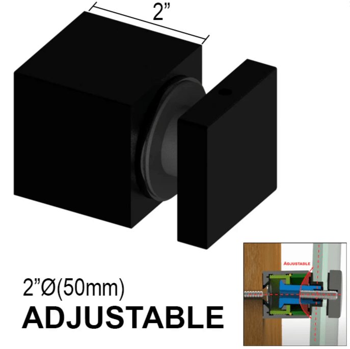 Standoffs - Arc Series - Square - Glassparts.ca