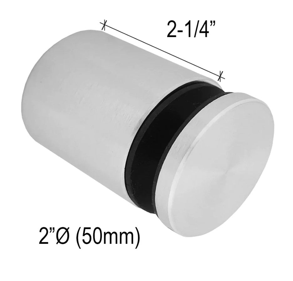 Standoffs - Solid Round - 1/4¨ to 3 - 1/2¨ Base Height - Glassparts.ca