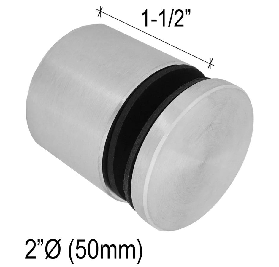 Standoffs - Solid Round - 1/4¨ to 3 - 1/2¨ Base Height - Glassparts.ca