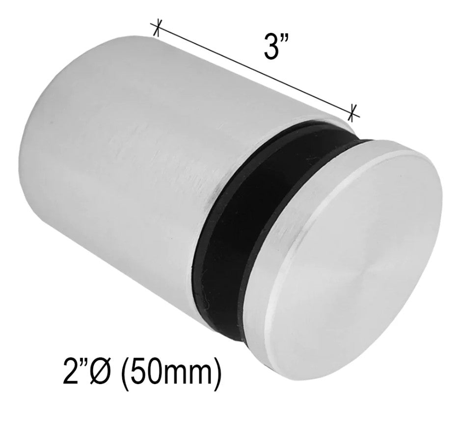 Standoffs - Solid Round - 1/4¨ to 3 - 1/2¨ Base Height - Glassparts.ca
