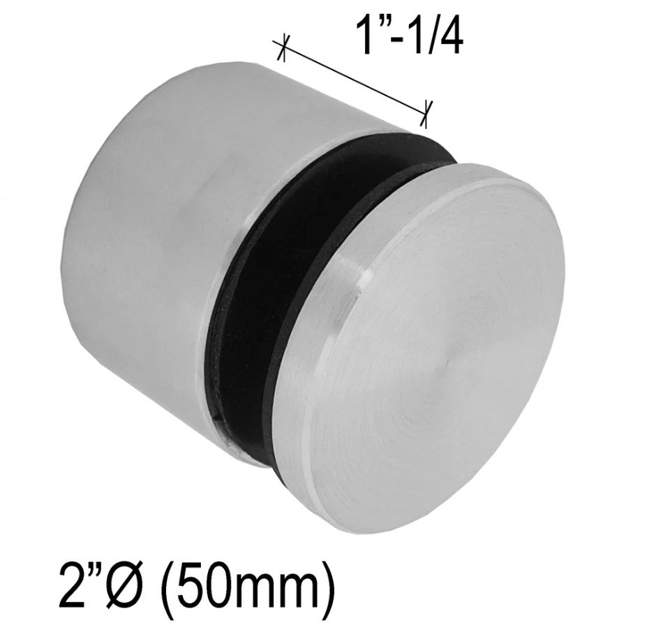 Standoffs - Solid Round - 1/4¨ to 3 - 1/2¨ Base Height - Glassparts.ca