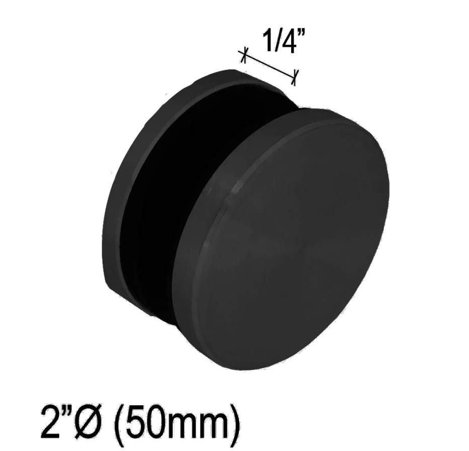 Standoffs - Solid Round - 1/4¨ to 3 - 1/2¨ Base Height - Glassparts.ca