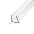 SWPHS ultra-clear side and bottom shower door seal for 3/8 inch glass