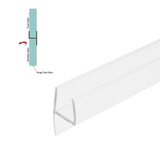 SWPL shower L-seal - 3/8" (10 mm) glass - Ultra Clear