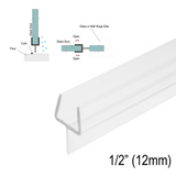 Grey Goat SWPY12 Y-seal for 1/2" (12 mm) glass, Ultra Clear