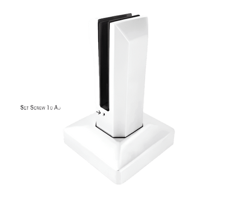 Titan Series Adjustable Spigot 6" & 8" - Square - Glassparts.ca